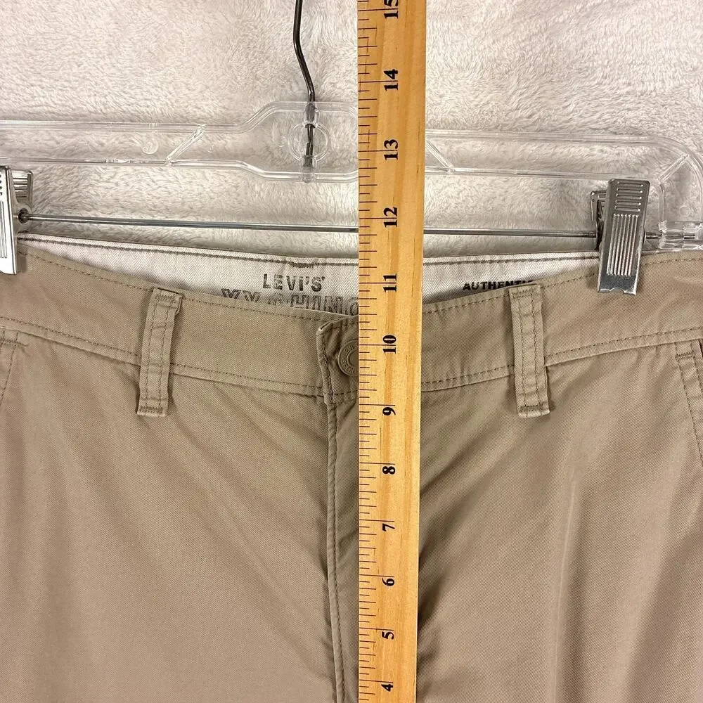 Levis XX Chino Pants Mens 31x30 (32x28) Beige Authentic Relaxed Workwear Classic